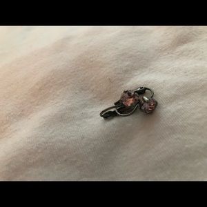 Sabika pink stone small earrings